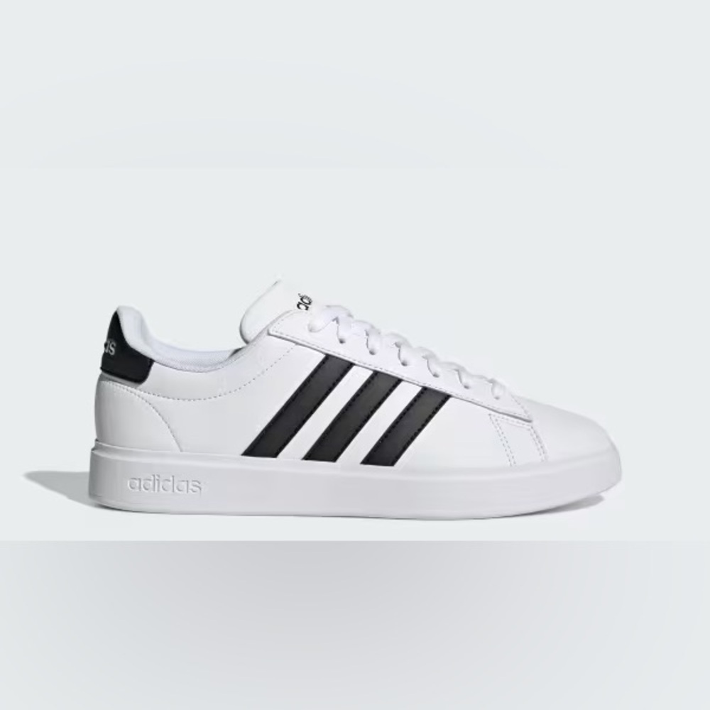 Adidas  woman's grand Court White and Black Sneakers